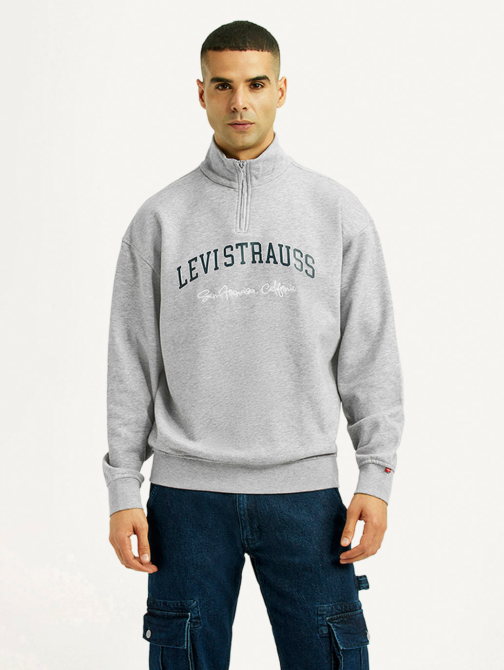 Men'S Brand Logo Regular Fit Sweatshirt
