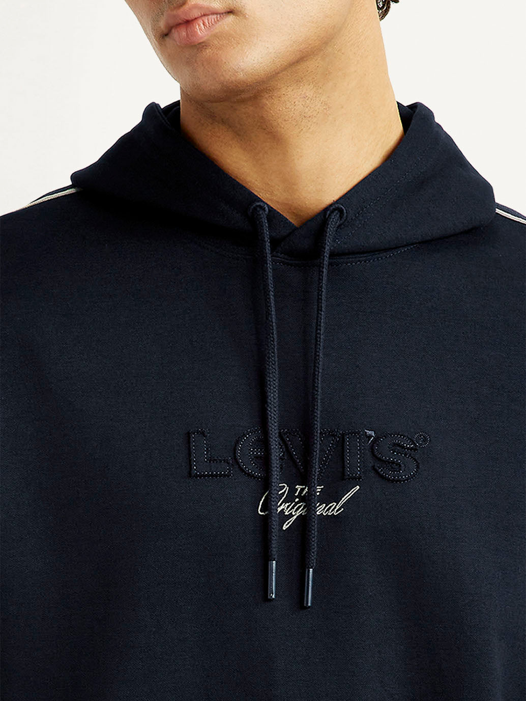 Men's Graphic Black Hooded Sweatshirt
