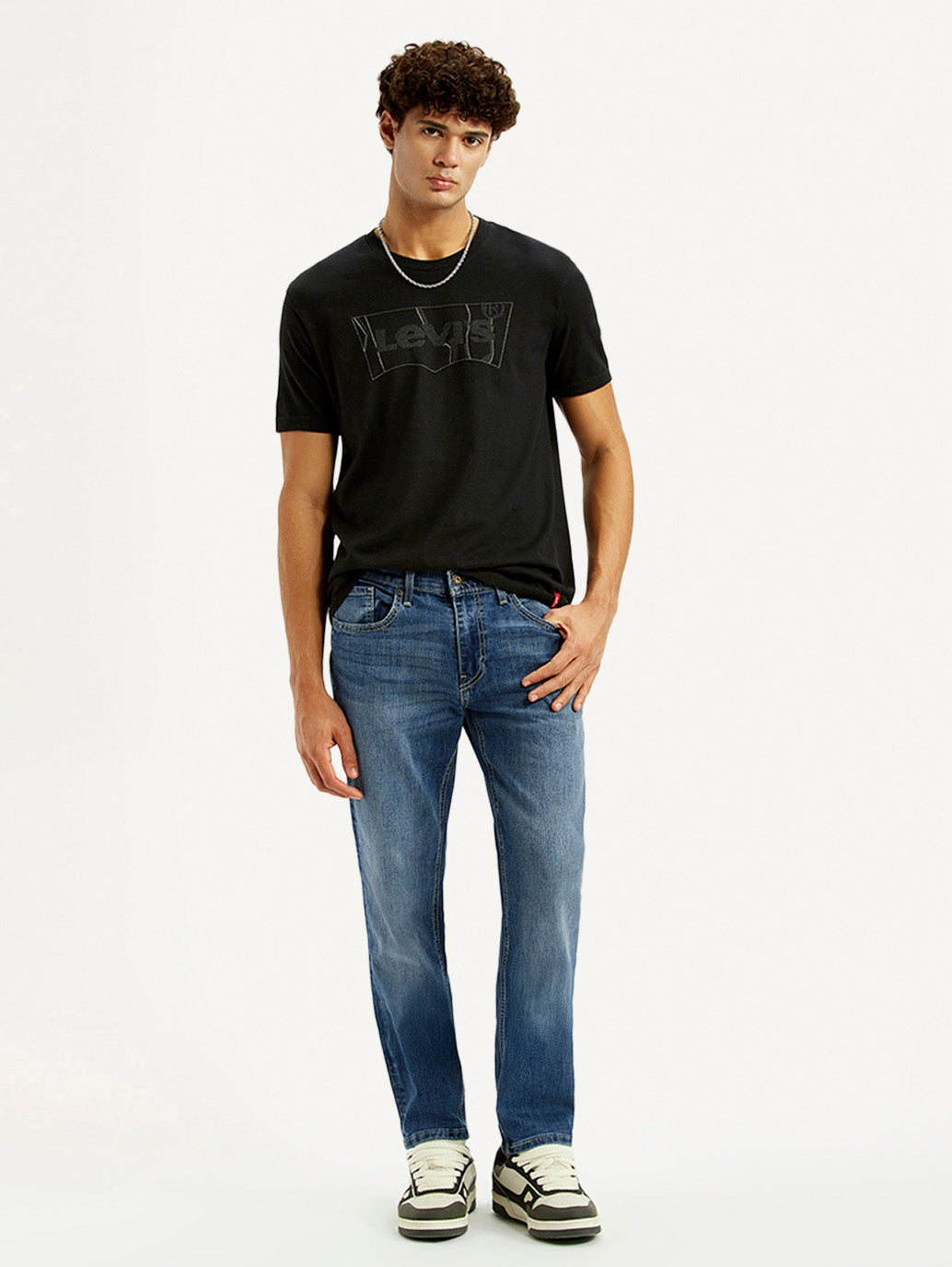 Men'S 511 Blue Slim Fit Mid Rise Jeans - Goyalsons ShopMax