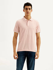 Men'S Solid Slim Fit Polo T-Shirt