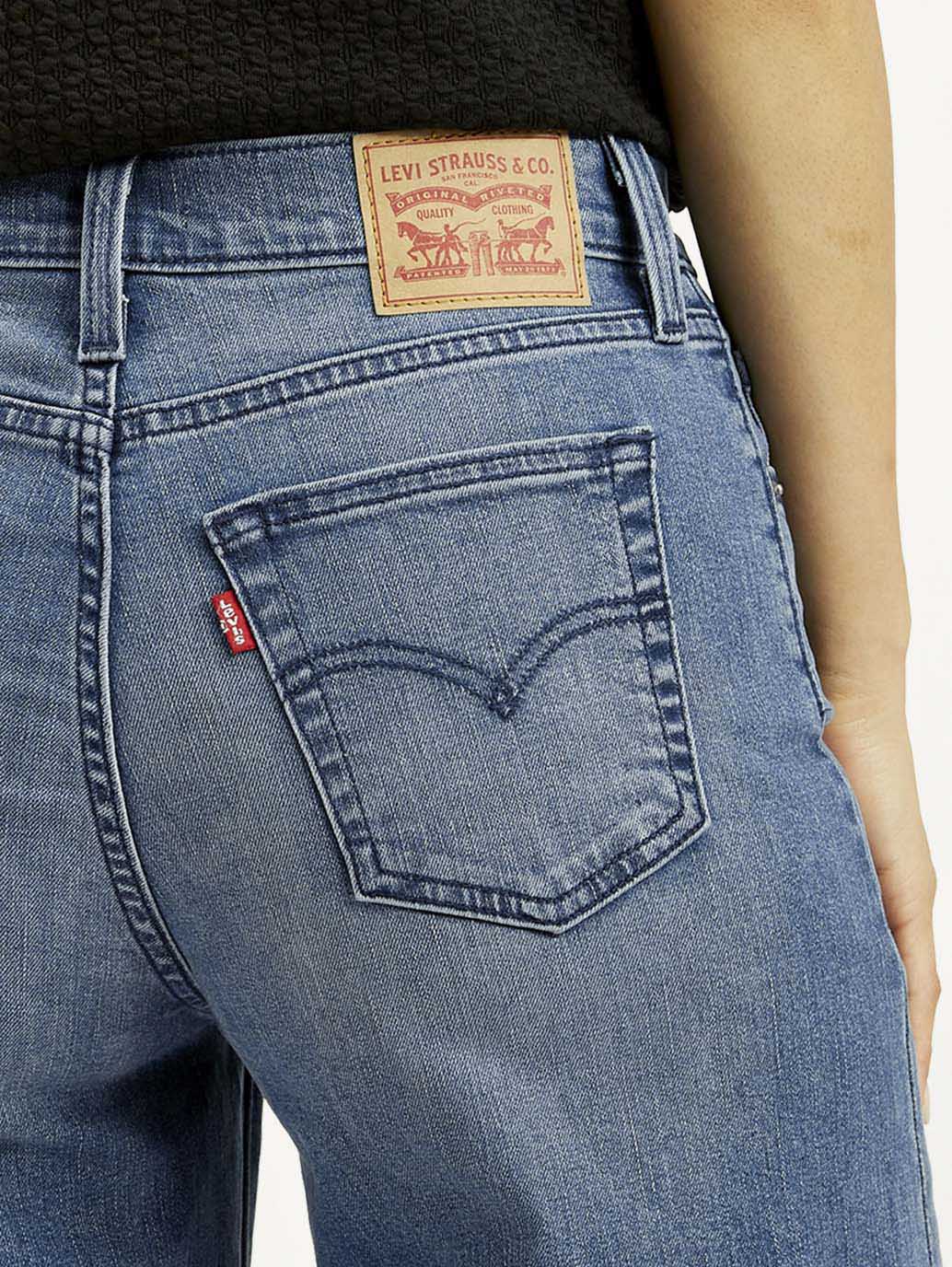 Women'S 728 Dark Blue Flared Fit High Rise Jeans