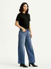 Women'S 728 Dark Blue Flared Fit High Rise Jeans