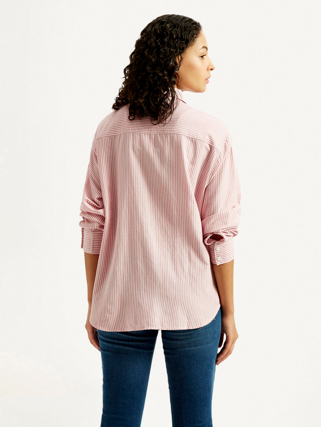 Women'S Striped Slim Fit Linen Shirt