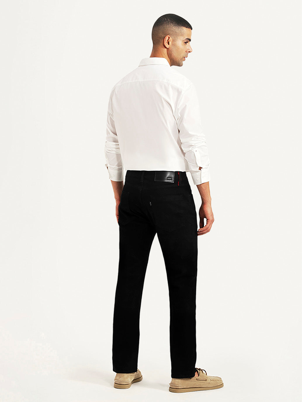 Men's Redloop 511 Black Slim Fit Mid Rise Jeans
