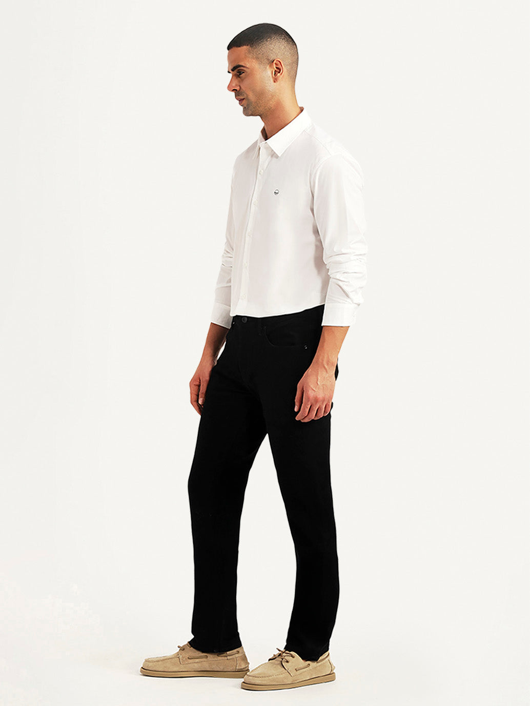 Men's Redloop 511 Black Slim Fit Mid Rise Jeans