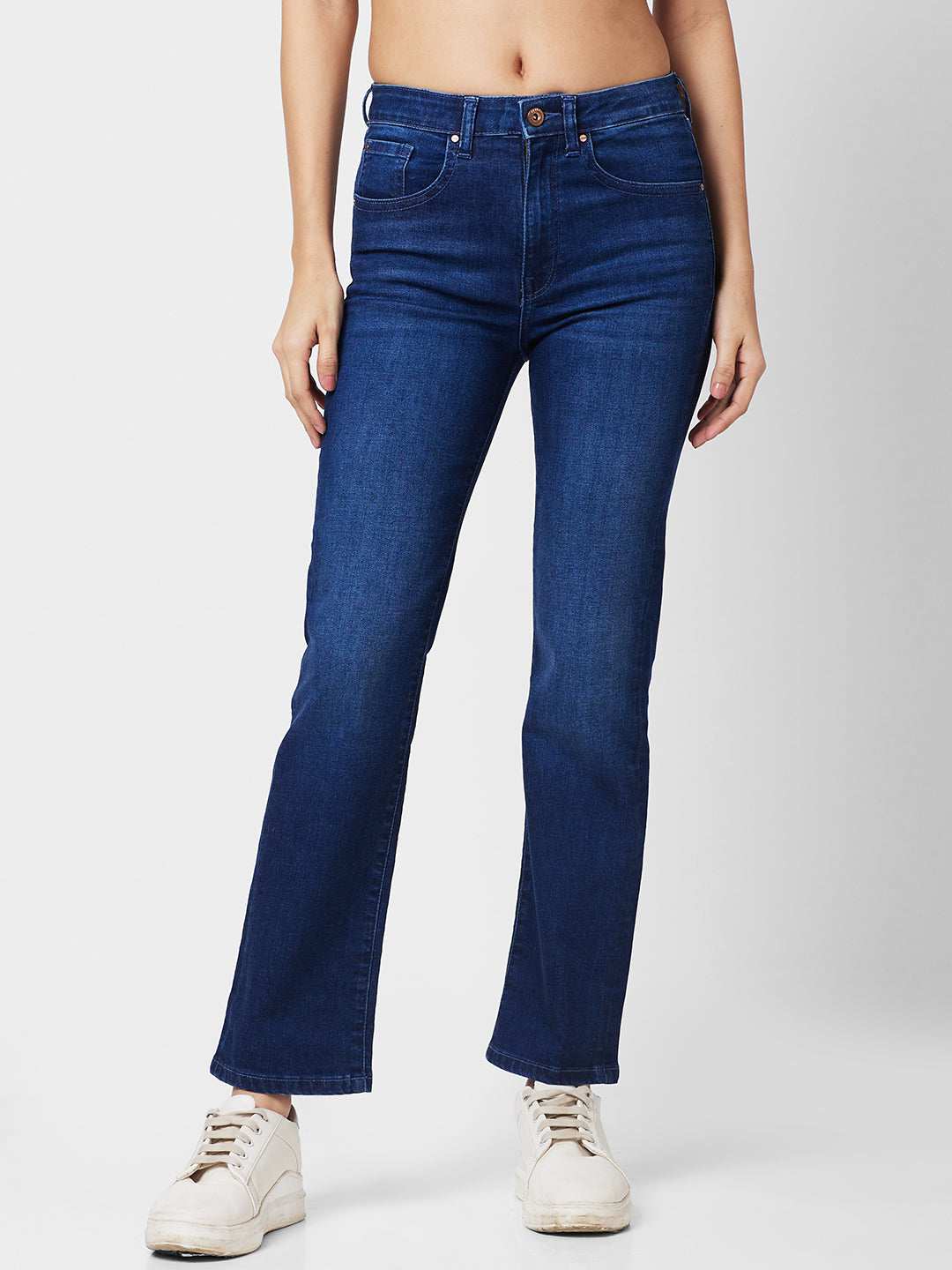 Spykar Ladies Western Jeans Wdemm1Bd057 Dark Blue