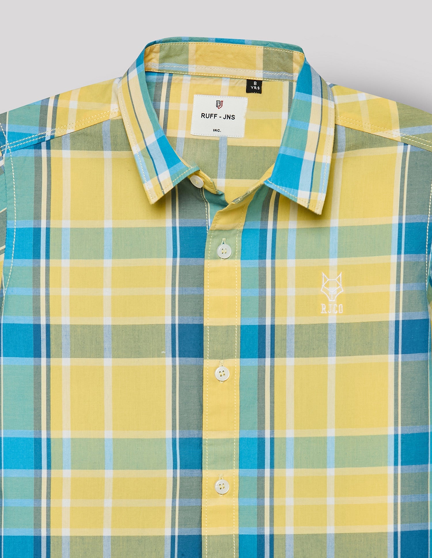 RUFF BOYS SHIRT F/S SB-09185 LEMON