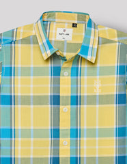 RUFF BOYS SHIRT F/S SB-09185 LEMON