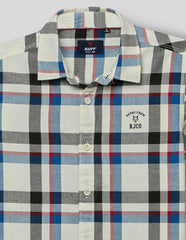 RUFF BOYS SHIRT F/S SB-09101 WHITE