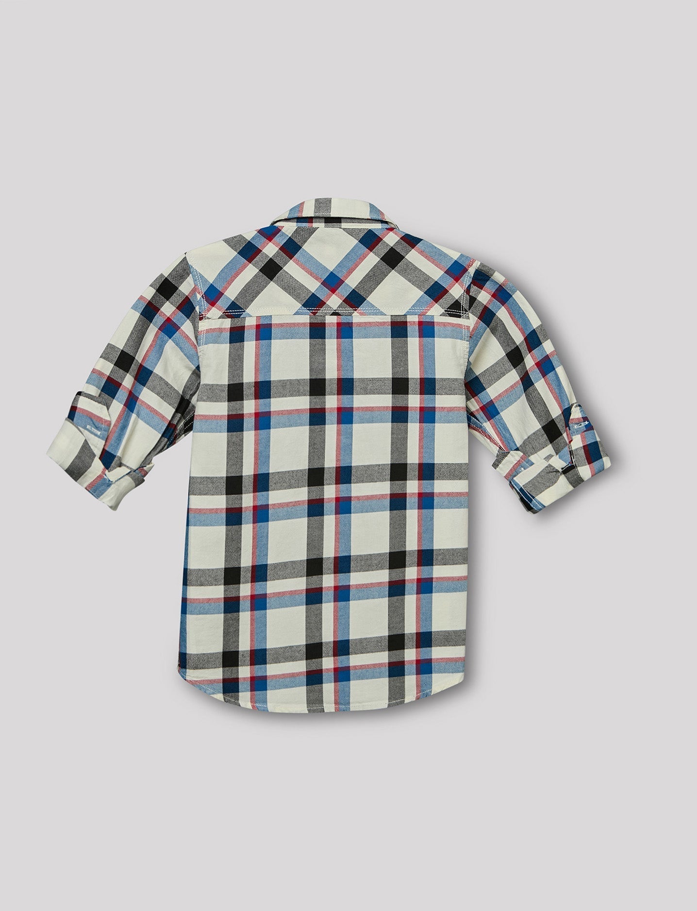 RUFF BOYS SHIRT F/S SB-09101 WHITE