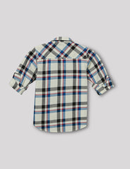 RUFF BOYS SHIRT F/S SB-09101 WHITE
