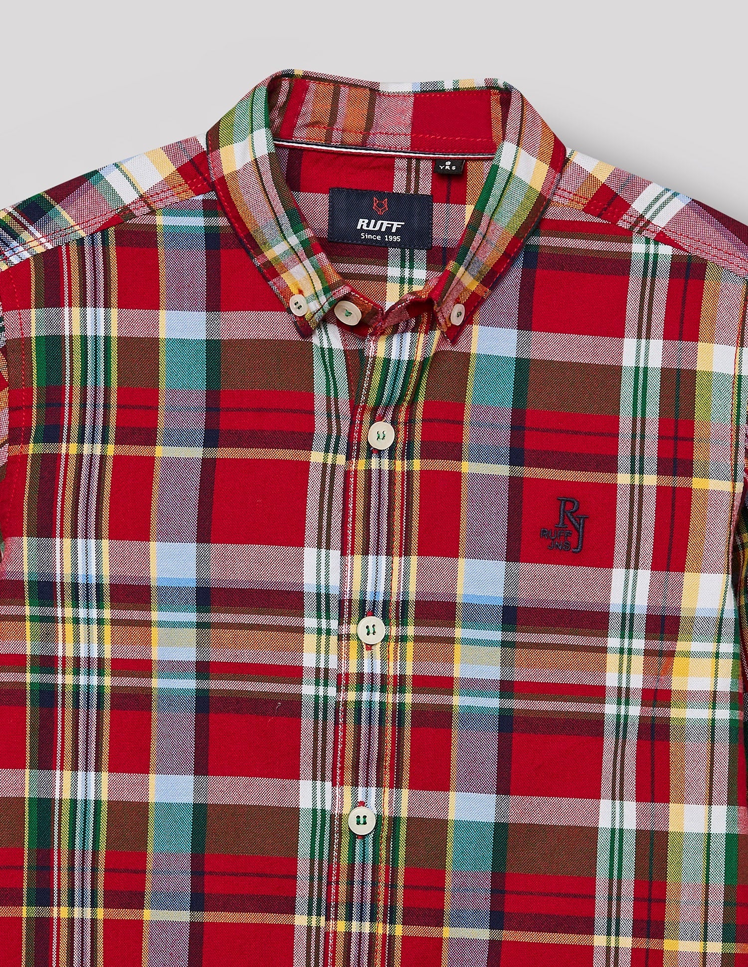 RUFF BOYS SHIRT F/S SB-09102 RED