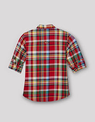 RUFF BOYS SHIRT F/S SB-09102 RED