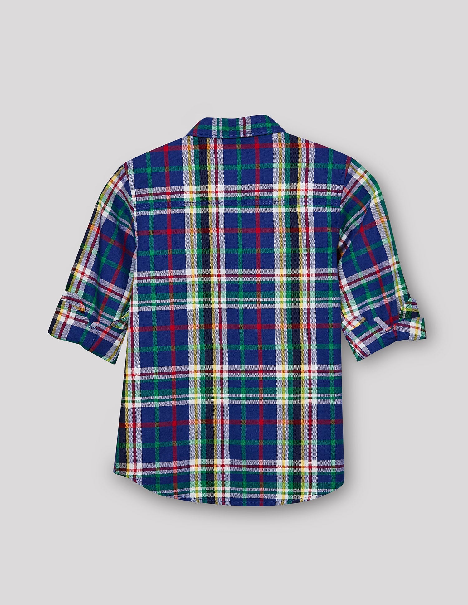 RUFF BOYS SHIRT F/S SB-09103 R.BLUE