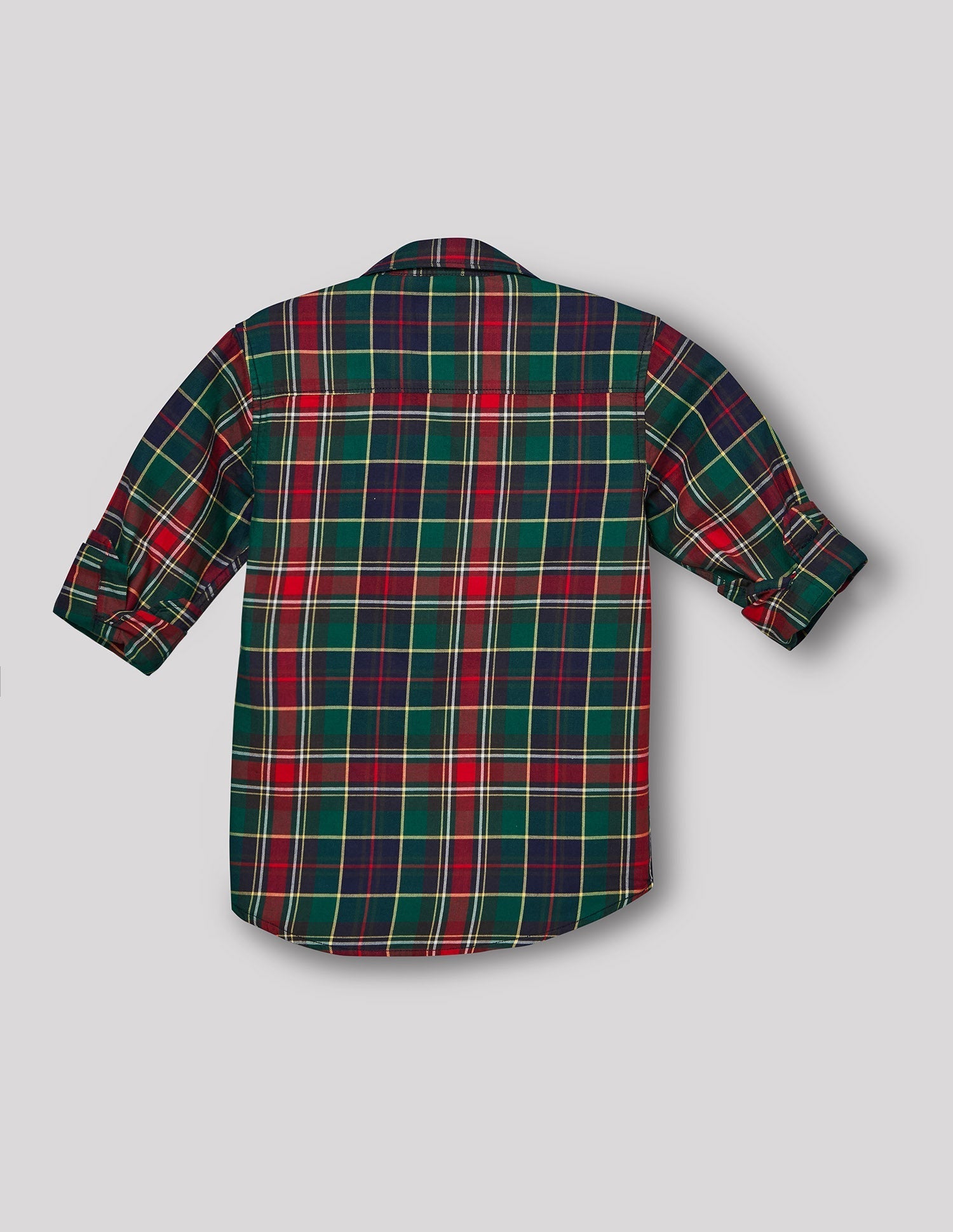 RUFF BOYS SHIRT F/S SB-09104 GREEN
