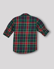 RUFF BOYS SHIRT F/S SB-09104 GREEN