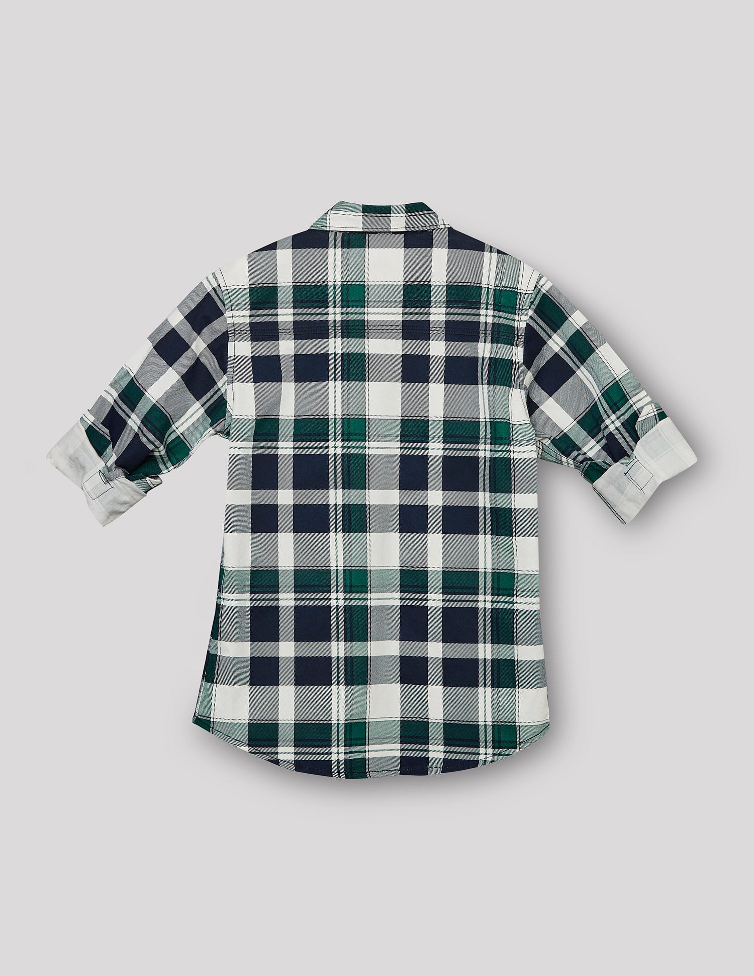 RUFF BOYS SHIRT F/S SB-09106 GREEN