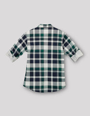 RUFF BOYS SHIRT F/S SB-09106 GREEN