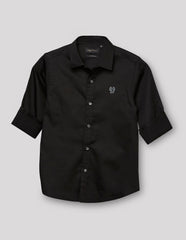 RUFF BOYS SHIRT F/S SB-09107 BLACK