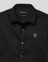 RUFF BOYS SHIRT F/S SB-09107 BLACK