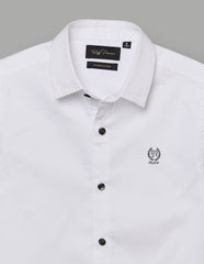 RUFF BOYS SHIRT F/S SB-09107 WHITE