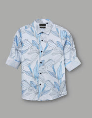 RUFF BOYS SHIRT F/S SB-09110 SKY