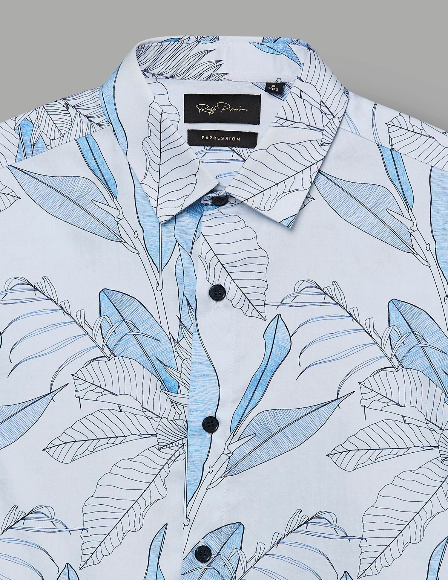 RUFF BOYS SHIRT F/S SB-09110 SKY