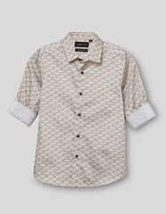 RUFF BOYS SHIRT F/S SK-09112 FAWN