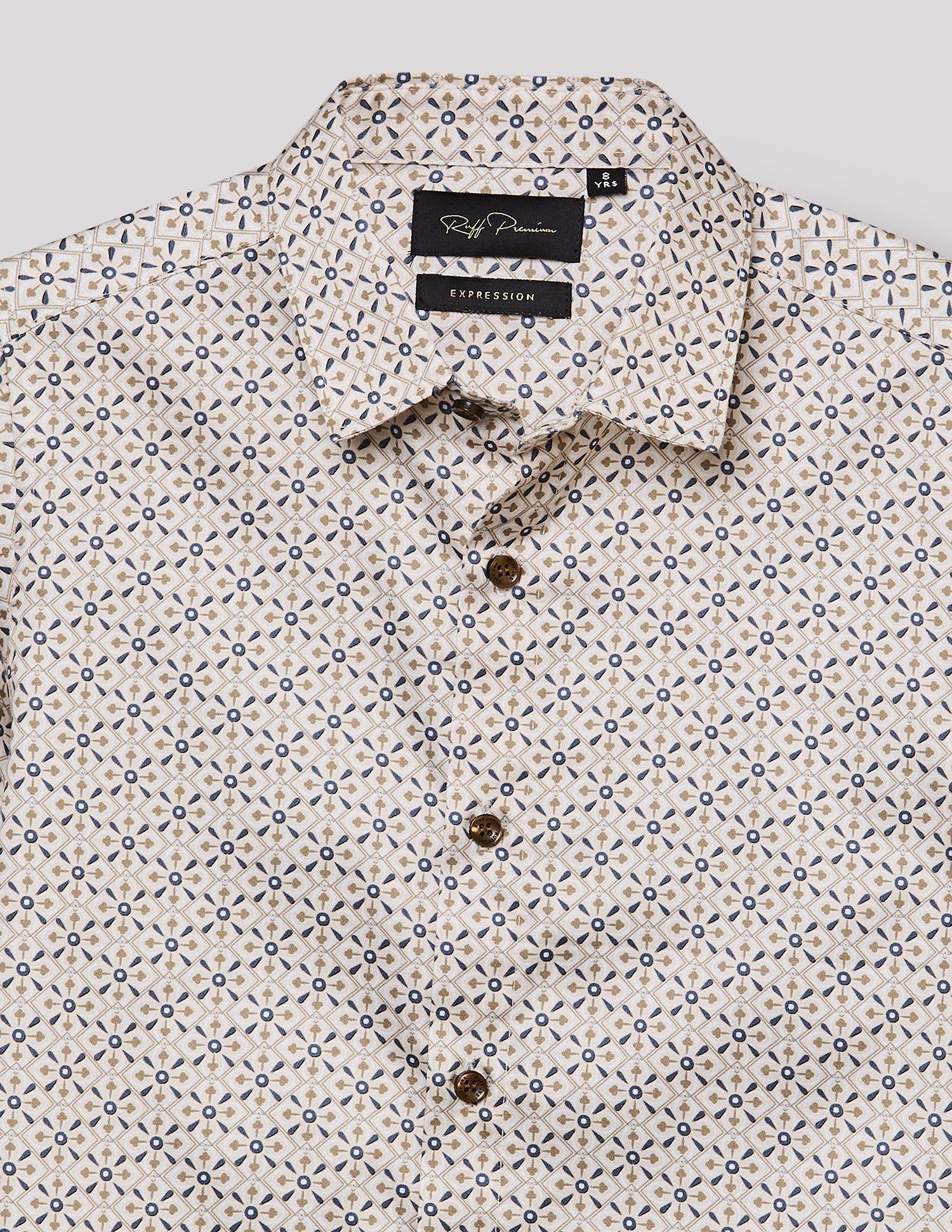 RUFF BOYS SHIRT F/S SK-09112 FAWN