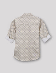 RUFF BOYS SHIRT F/S SK-09112 FAWN