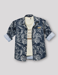 RUFF BOYS SHIRT F/S SK-09115 AIR FORCE