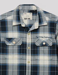 RUFF BOYS SHIRT F/S SB-09117 NAVY