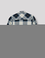 RUFF BOYS SHIRT F/S SB-09117 NAVY