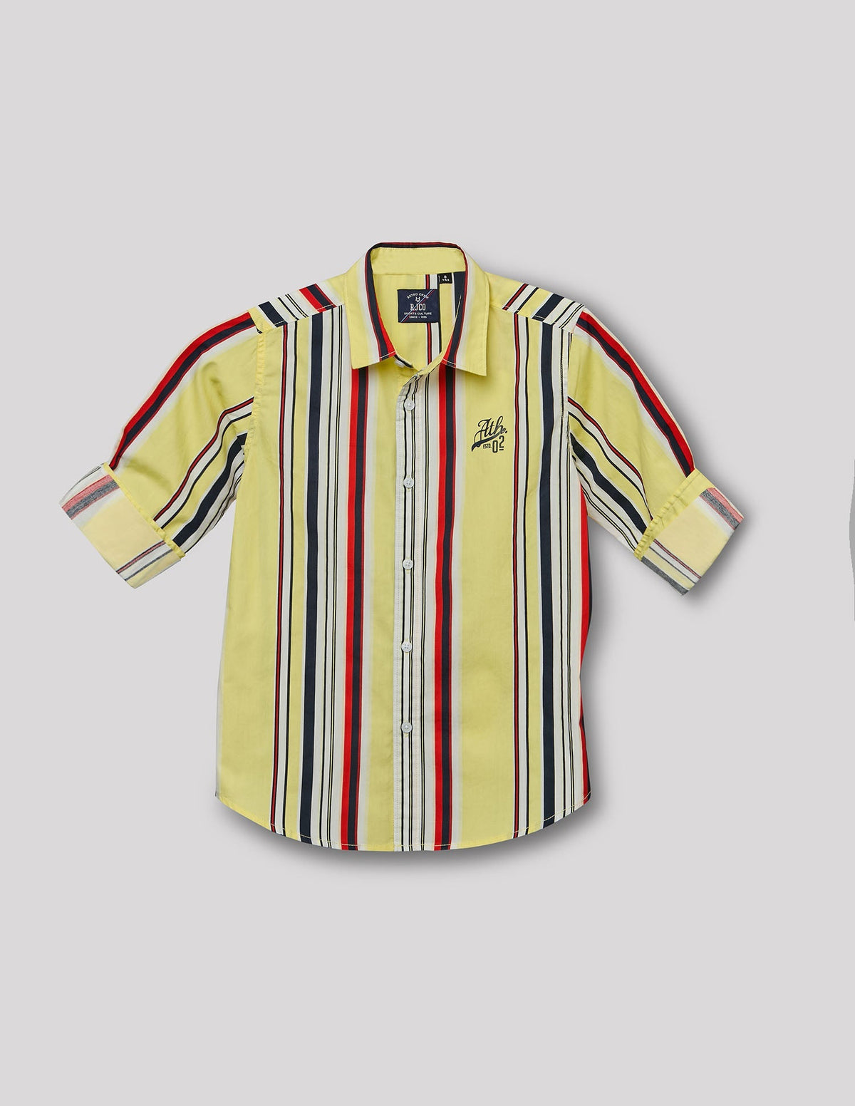 RUFF BOYS SHIRT F/S SB-09135 LEMON