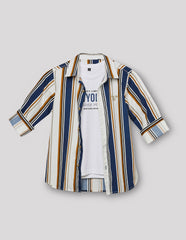 RUFF BOYS SHIRT F/S SB-09136 AIR FORCE