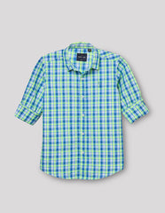 RUFF BOYS SHIRT F/S SK-09170 F.GREEN