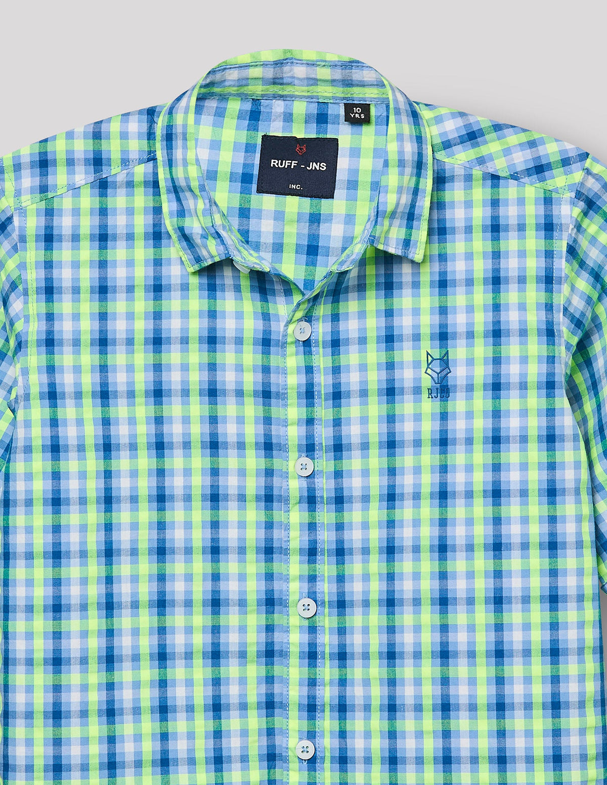RUFF BOYS SHIRT F/S SK-09170 F.GREEN