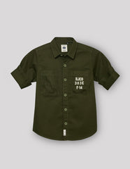 RUFF BOYS SHIRT F/S SB-09172 OLIVE