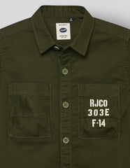 RUFF BOYS SHIRT F/S SB-09172 OLIVE