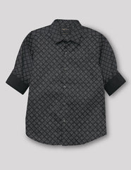 RUFF BOYS SHIRT F/S SB-09174 BLACK
