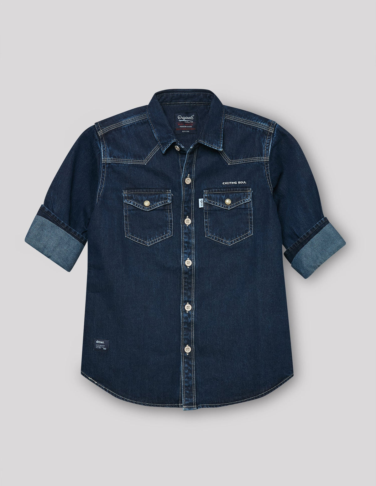 RUFF BOYS SHIRT F/S SB-09175 RAW