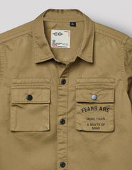 RUFF BOYS SHIRT F/S SB-09176A KHAKHI