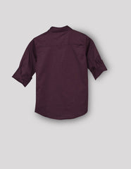 RUFF BOYS SHIRT F/S SK-09176 WINE