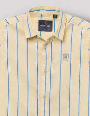 RUFF BOYS SHIRT F/S SB-09177 LEMON