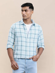 Crocodile Mens Casual Shirt F/S Crcs125-512Mt Turq
