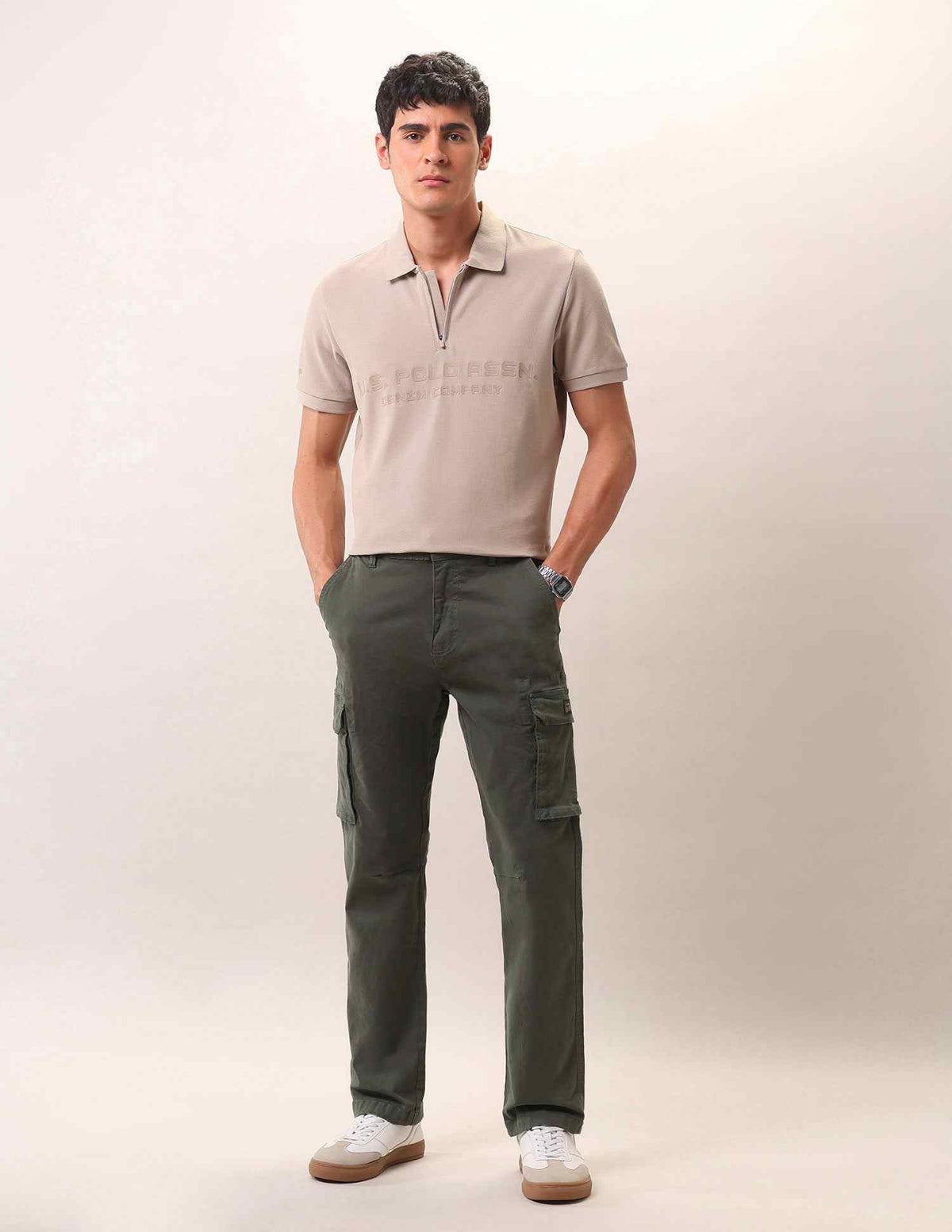 U.S.Polo Mens Casual Trouser Udtro0266 Olive