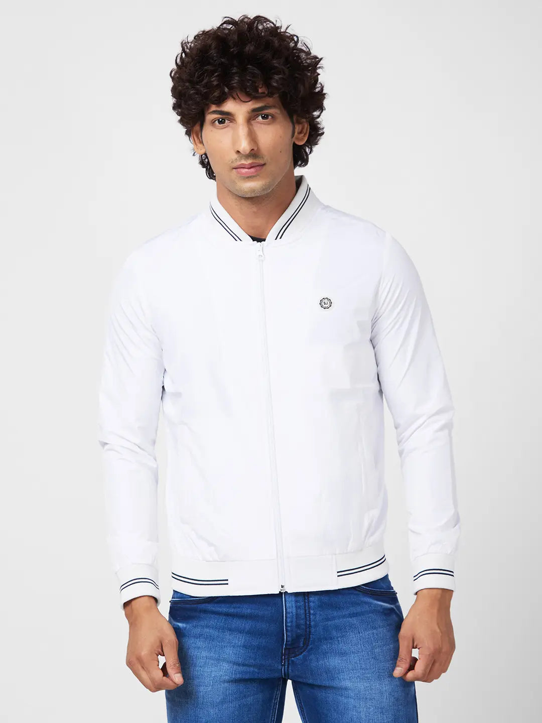 Spykar Mens Jacket F/S Mjkjlw2Bc053 White