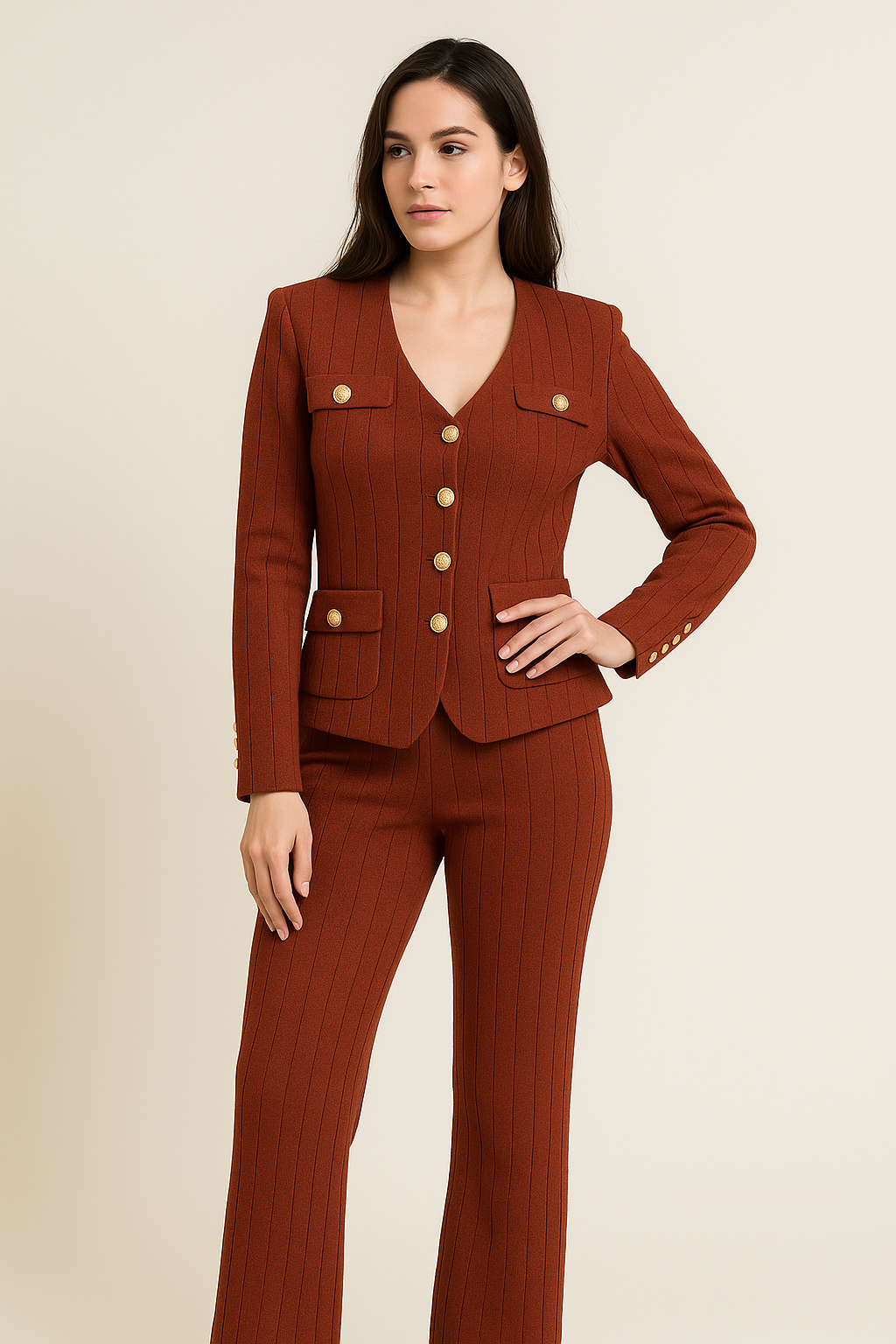 Lyte Club Ladies Western Fashion Set O1356-3501 Brown