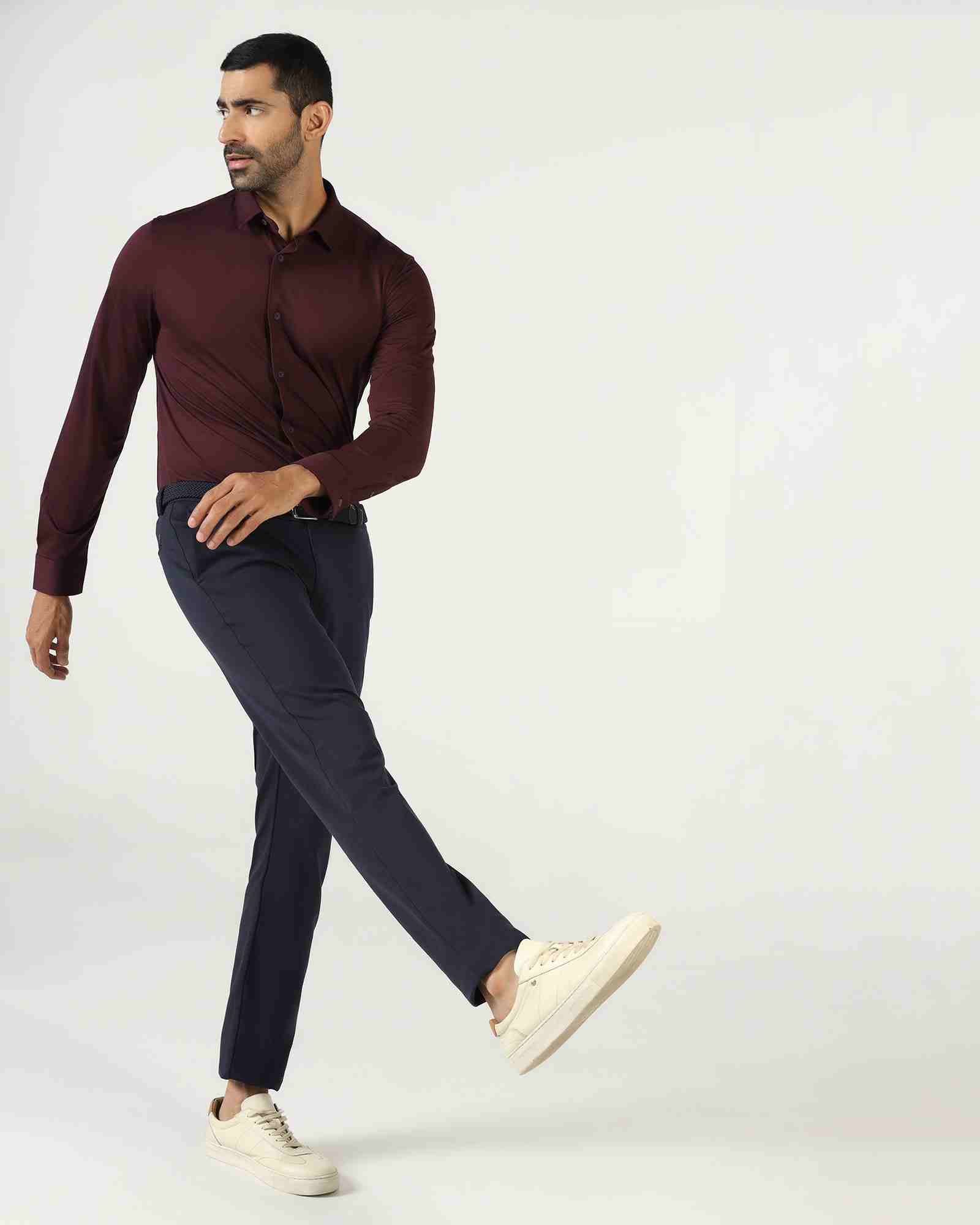 Blackberry Mens Casual Trouser Ek-Tp-So-Ziea Dark Navy