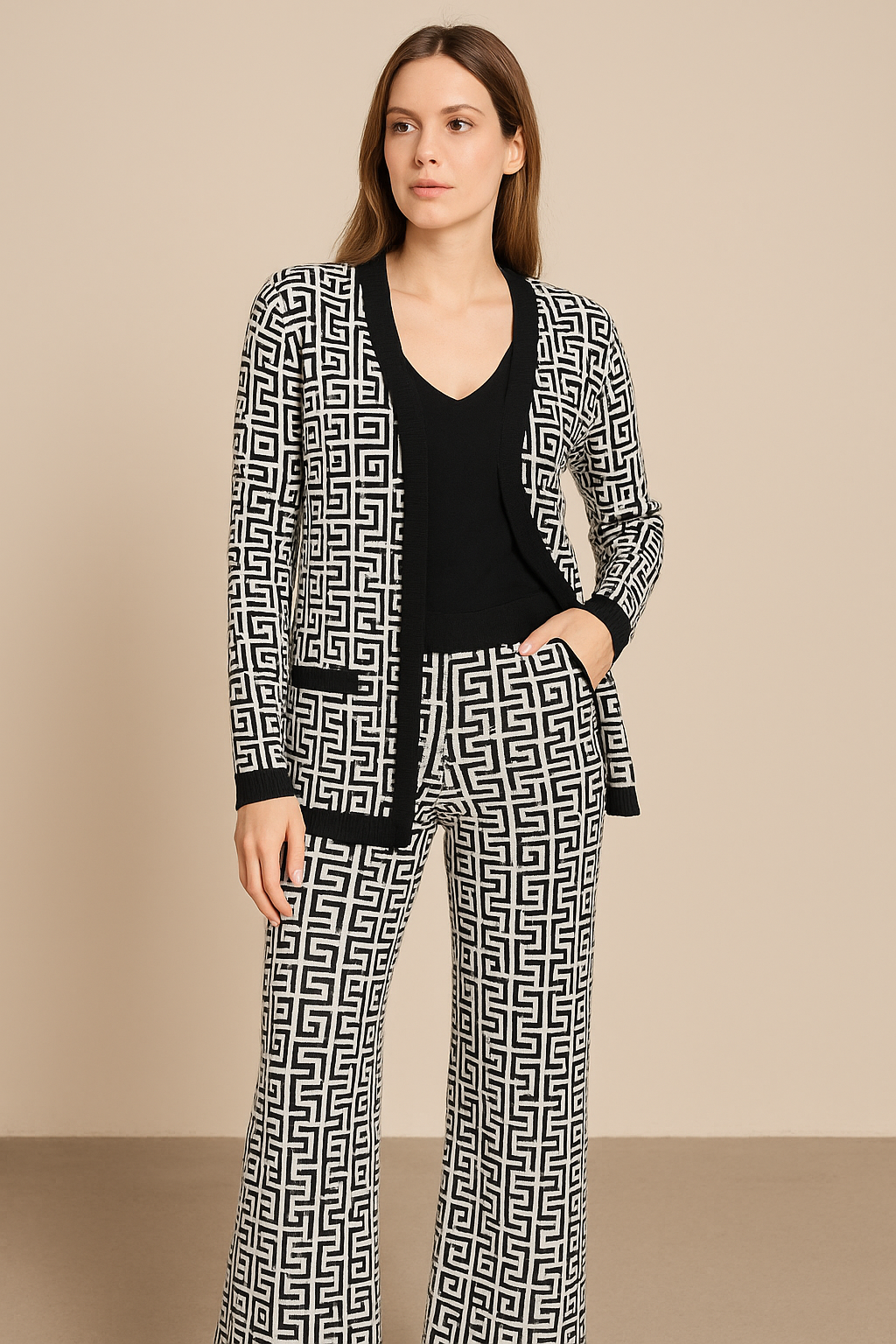 Lyte Club Ladies Western W Cord Set O1356-9017 Black